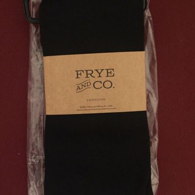 Frye and Co Women's Black Fleece Lined Footless Tights size Large- XL  NWT